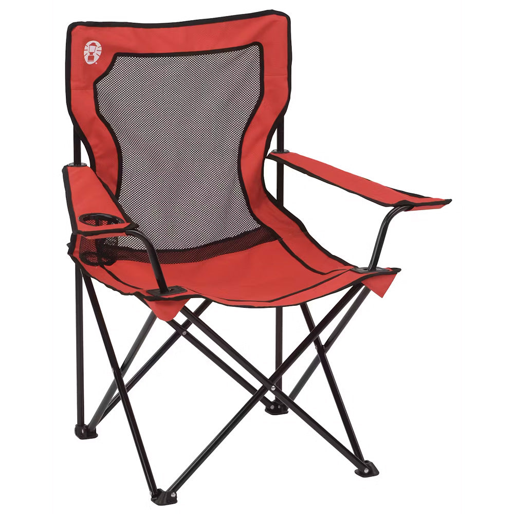Coleman Broadband Mesh Quad Chair - Red Coleman
