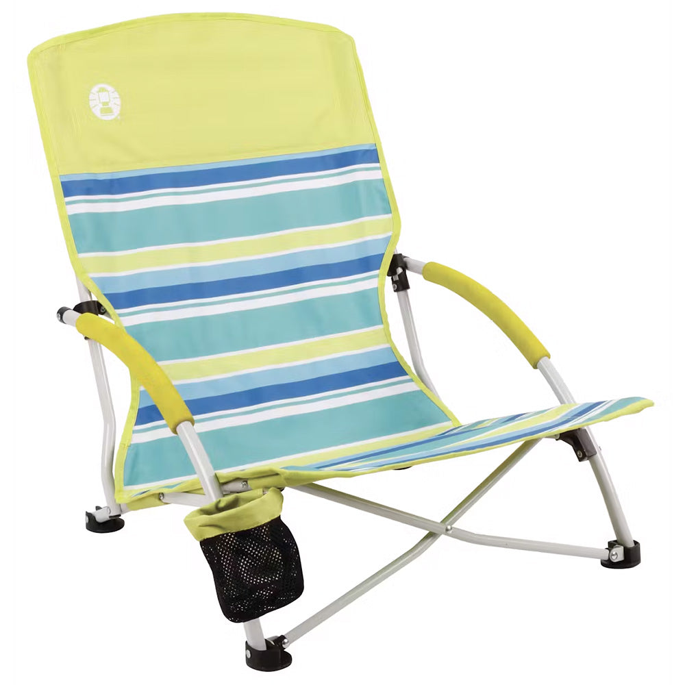 Coleman Utopia Breeze Beach Sling Chair - Yellow/Blue Coleman