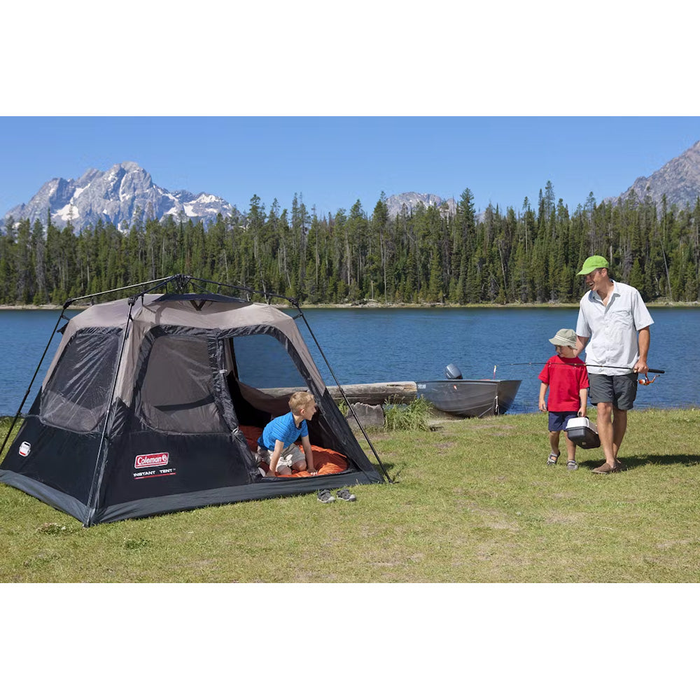 Coleman 4-Person Cabin Camping Tent w/Instant Setup - Black Coleman