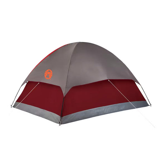 Coleman 4-Person Flatwoods II Lightweight Dome Camping Tent - Red Coleman