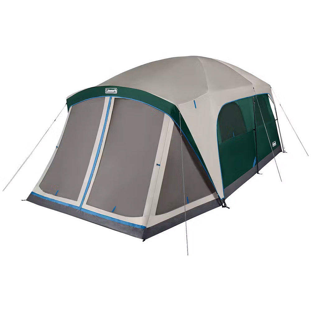 Coleman 12-Person Skydome Camping Tent w/Screen Room - Evergreen Coleman