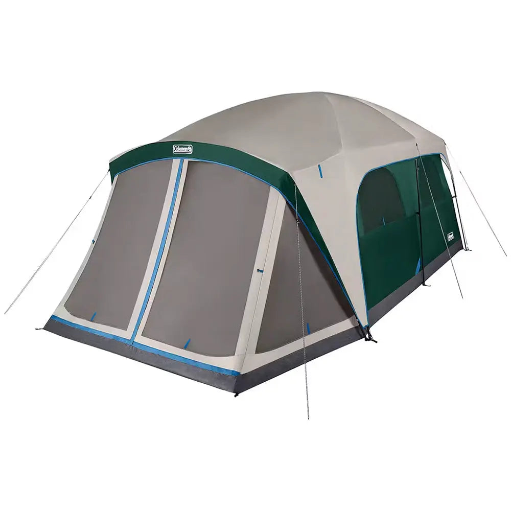 Coleman 12-Person Skydome Camping Tent w/Screen Room - Evergreen Coleman