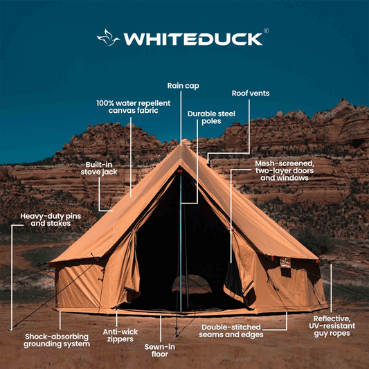 13' Regatta Bell Tent White Duck Outdoors