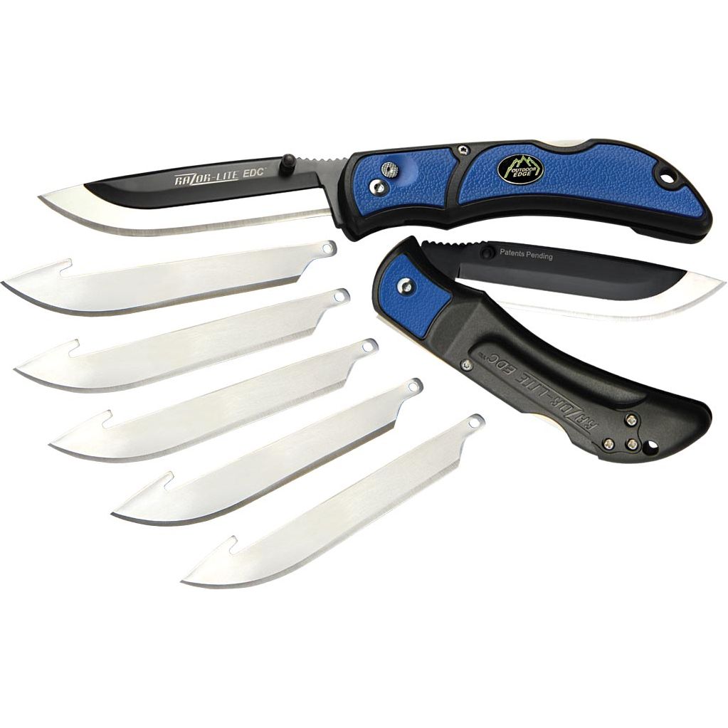 Razor Lite EDC 3.5" Blue Knife Outdoor Edge