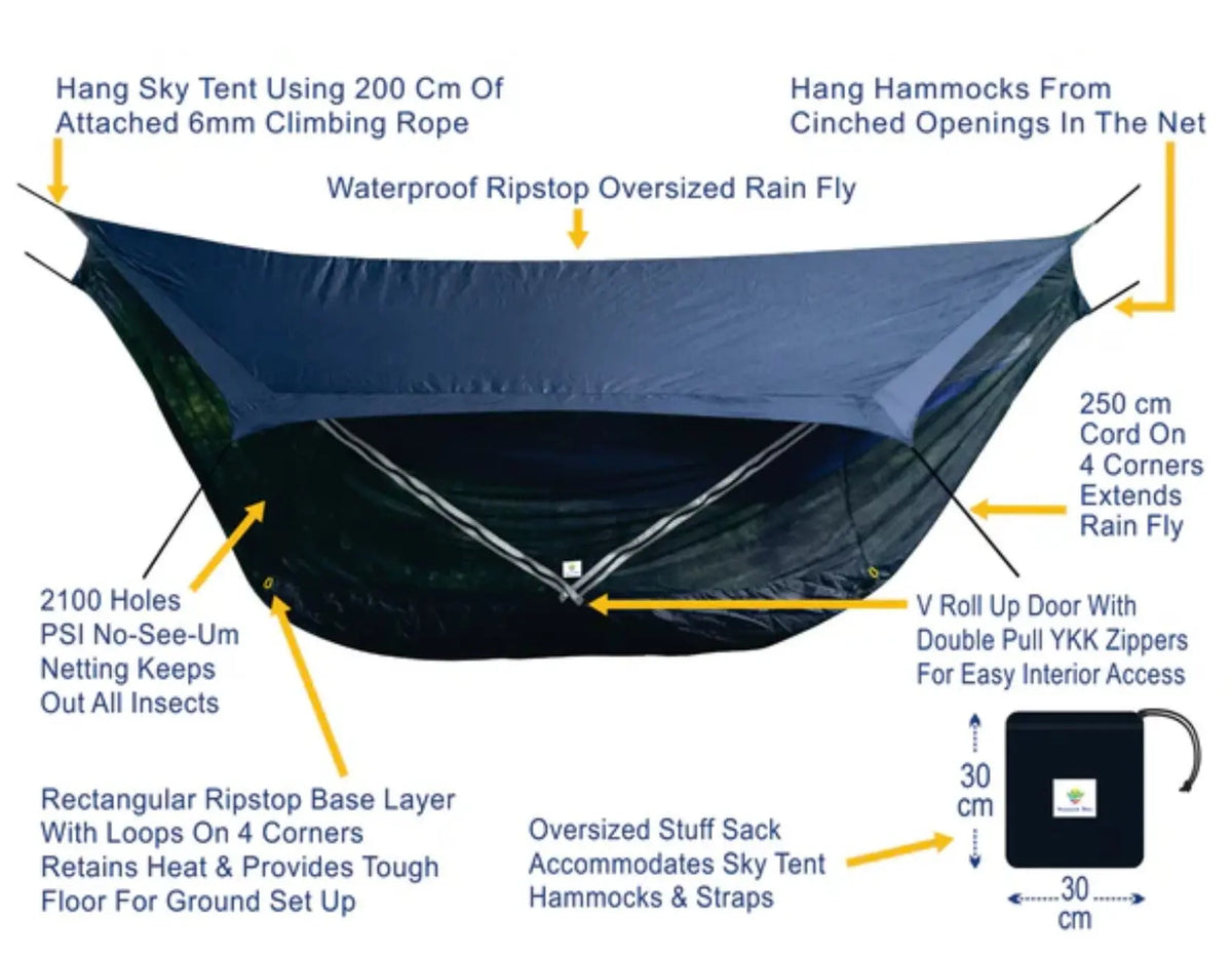 Sky Tent 2 for Hammocks Hammock Bliss