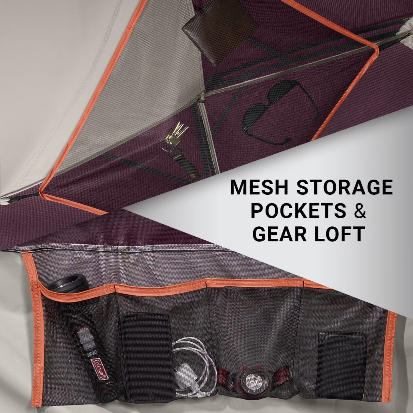 6-Person Skydome Camping Tent - Blackberry