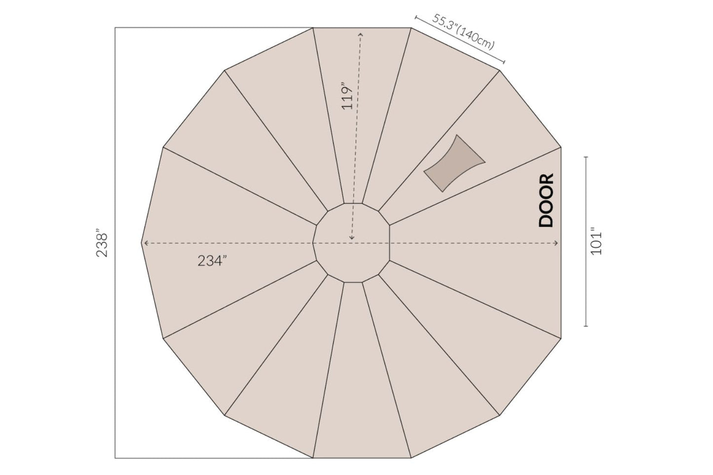 Bell Tent Tarp Footprint | 6M (19.5') Life inTents