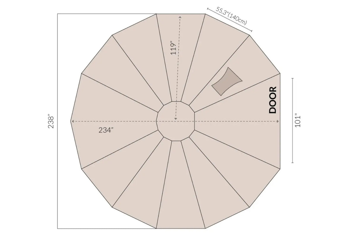 Bell Tent Tarp Footprint | 6M (19.5') Life inTents
