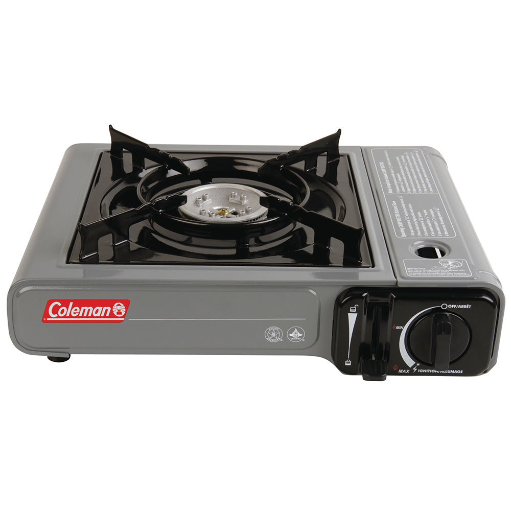 Coleman Table Top 1 Burner Butane Camping Stove - Grey Coleman