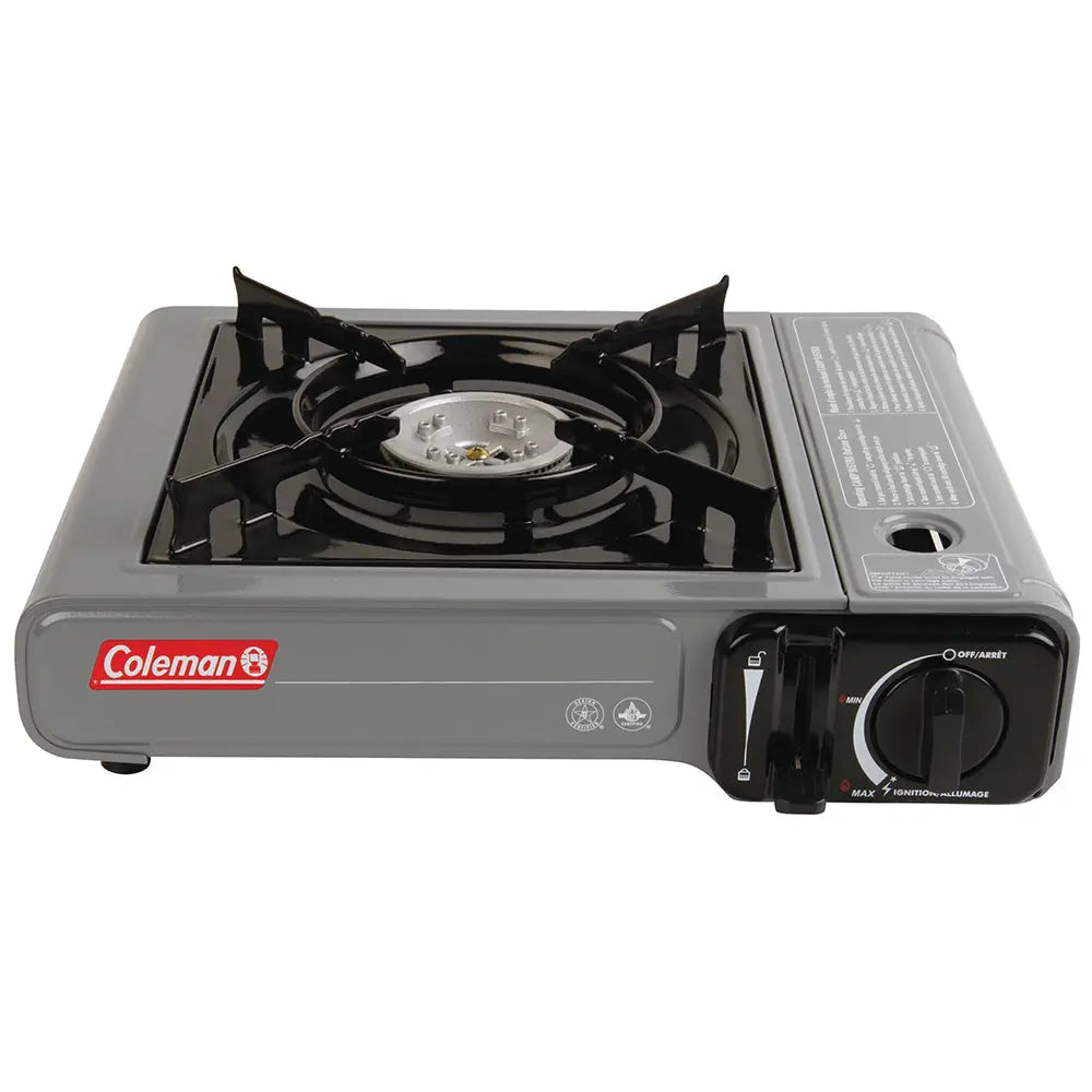 Coleman Table Top 1 Burner Butane Camping Stove - Grey Coleman