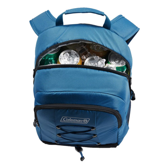 Coleman CHILLER 28-Can Soft-Sided Backpack Cooler - Deep Ocean Coleman