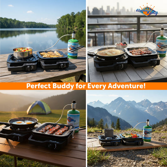 Flame King Portable Propane Campact Cooker™