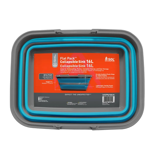 S.O.L. Survive Outdoors Longer Flat Pack Sink - 16L
