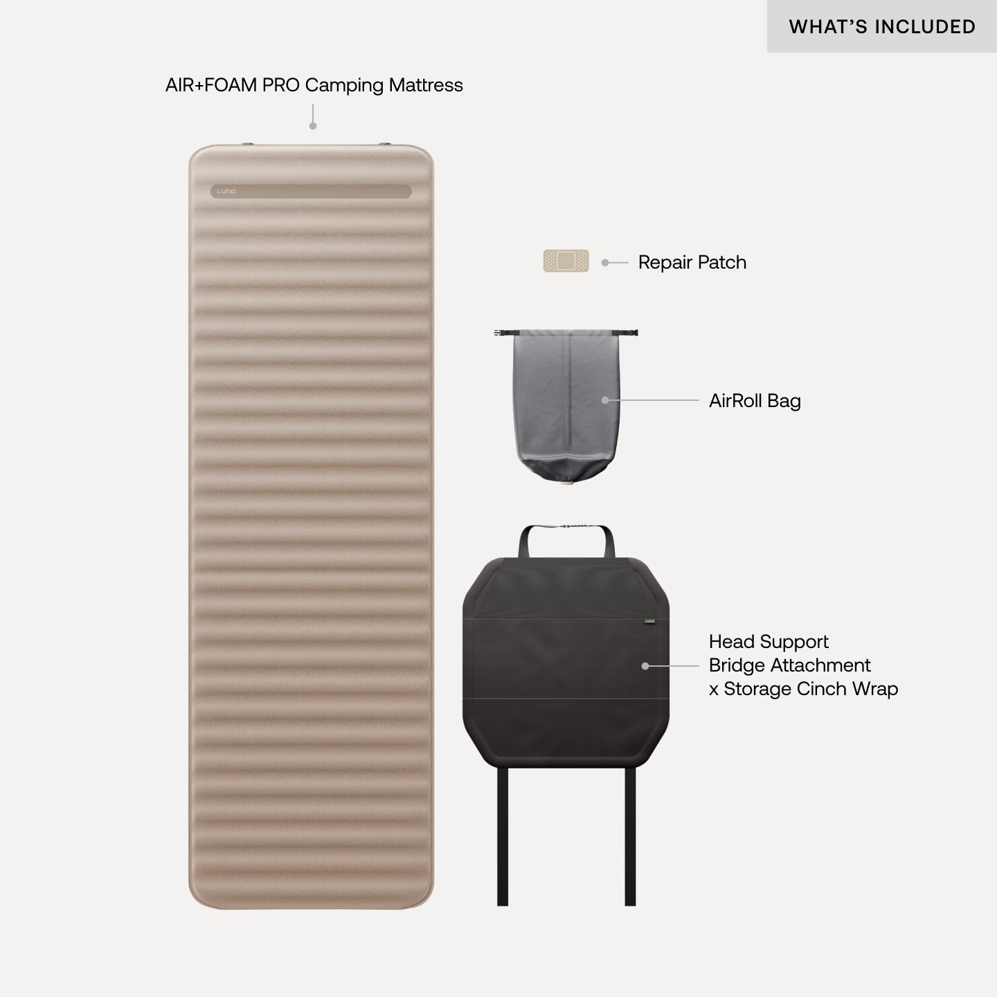 AIR+FOAM PRO Camping Mattress Luno®
