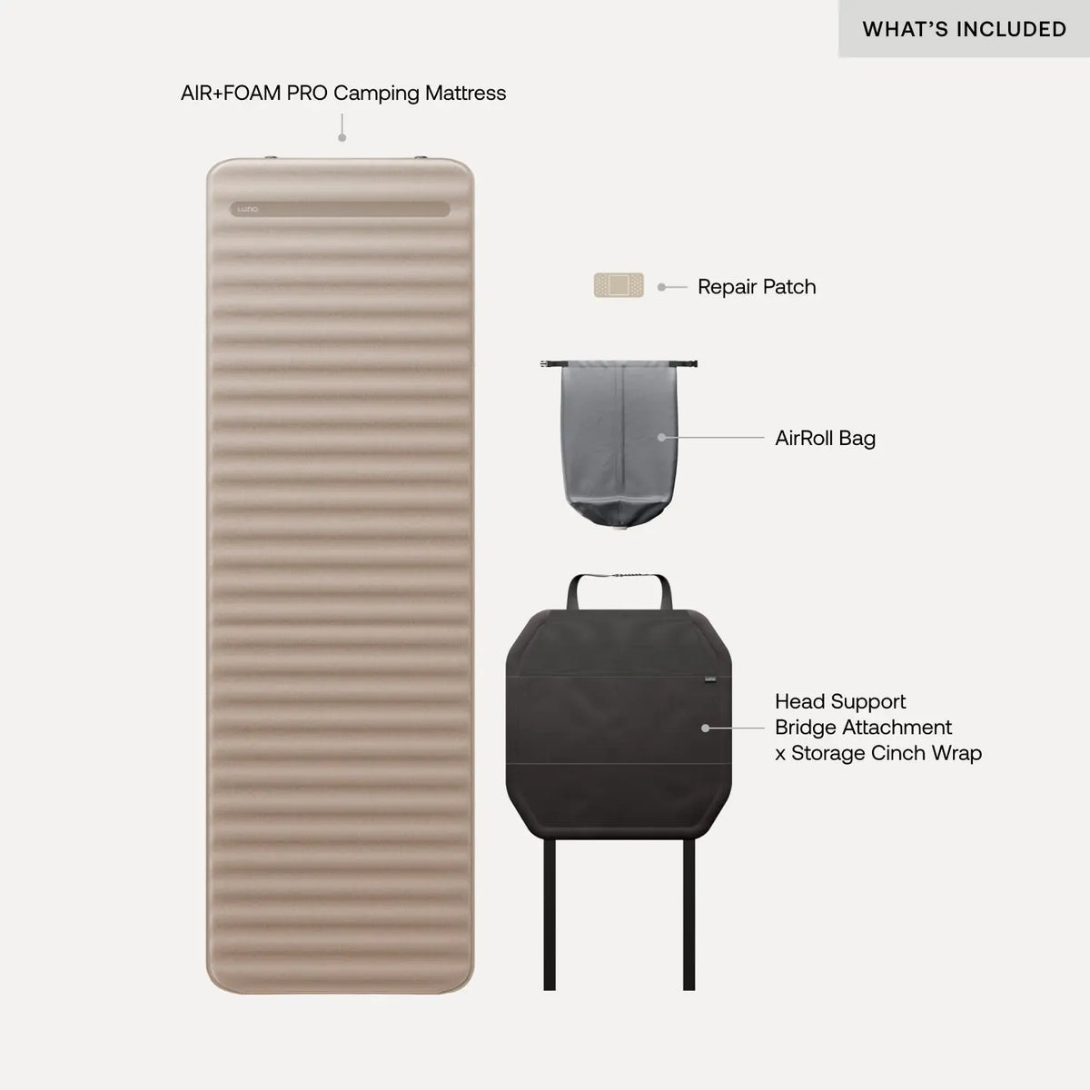 AIR+FOAM PRO Camping Mattress Luno®