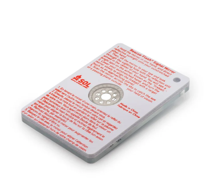 S.O.L. Survive Outdoors Longer Rescue Flash Floating Mirror