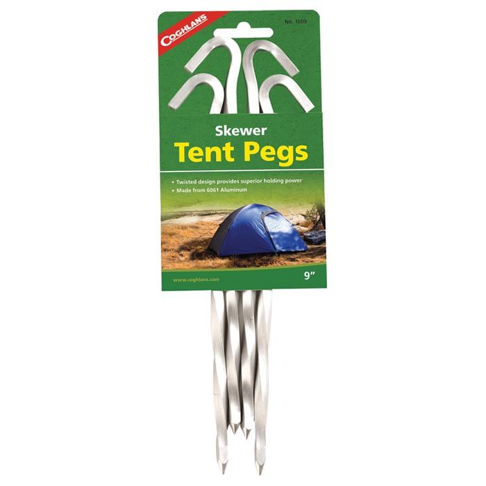 Skewer Tent Pegs 9" 4 PK