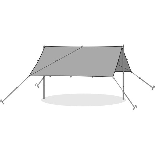 Spanner Tarp With Poles Peregrine