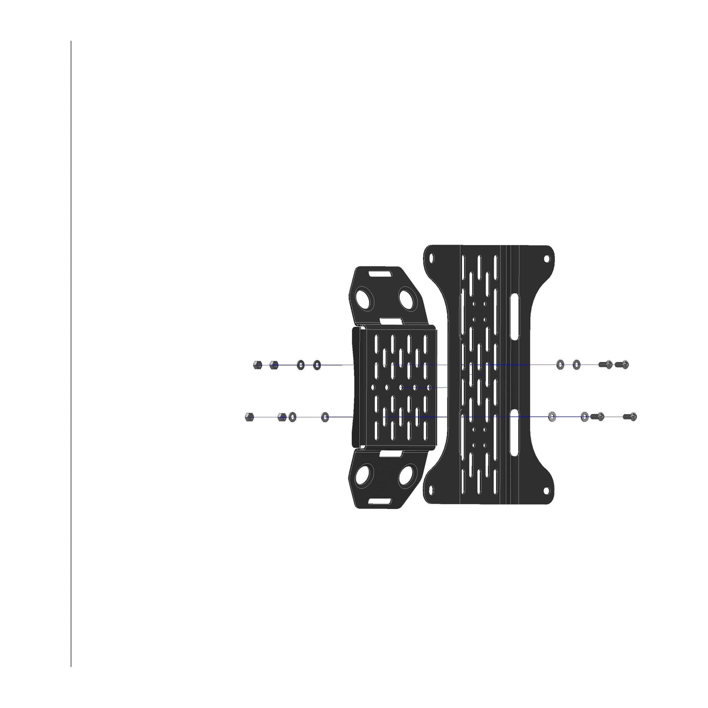 Overland Kitted Spare Tire Accessory Bracket MaxTrax