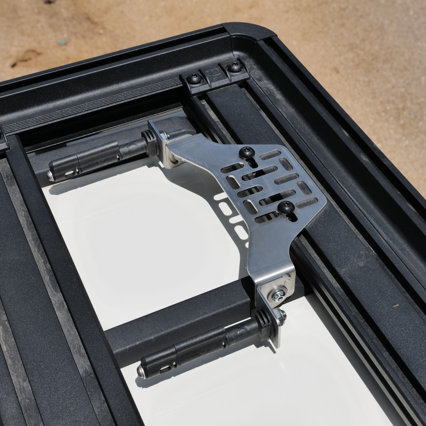 Overland Kitted Stealth Folding MAXTRAX® Roof Rack Mount Adventure Imports