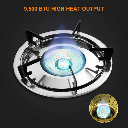 9,500 BTU Propane Single Burner Camp Stoves with Auto Ignition Camplux