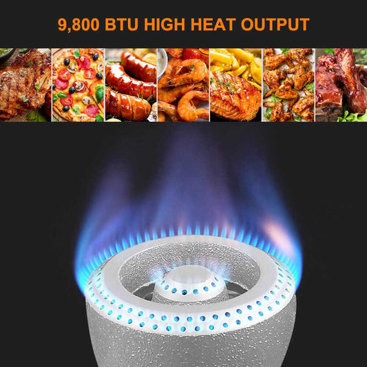 Camplux Single Burner Propane Stove 9,800 BTU, Portable Gas Stoves Camplux