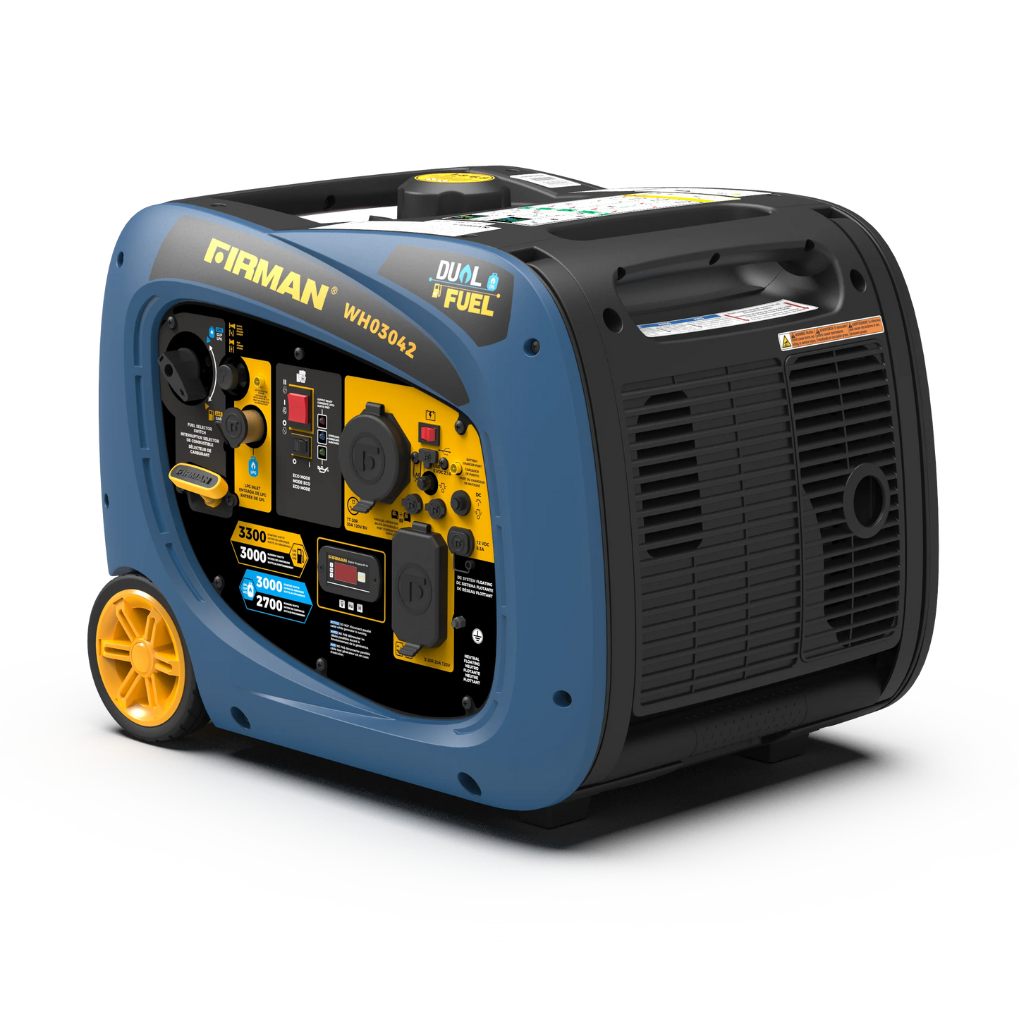 3300/3000W Electric Start Dual Fuel Inverter Portable Generator