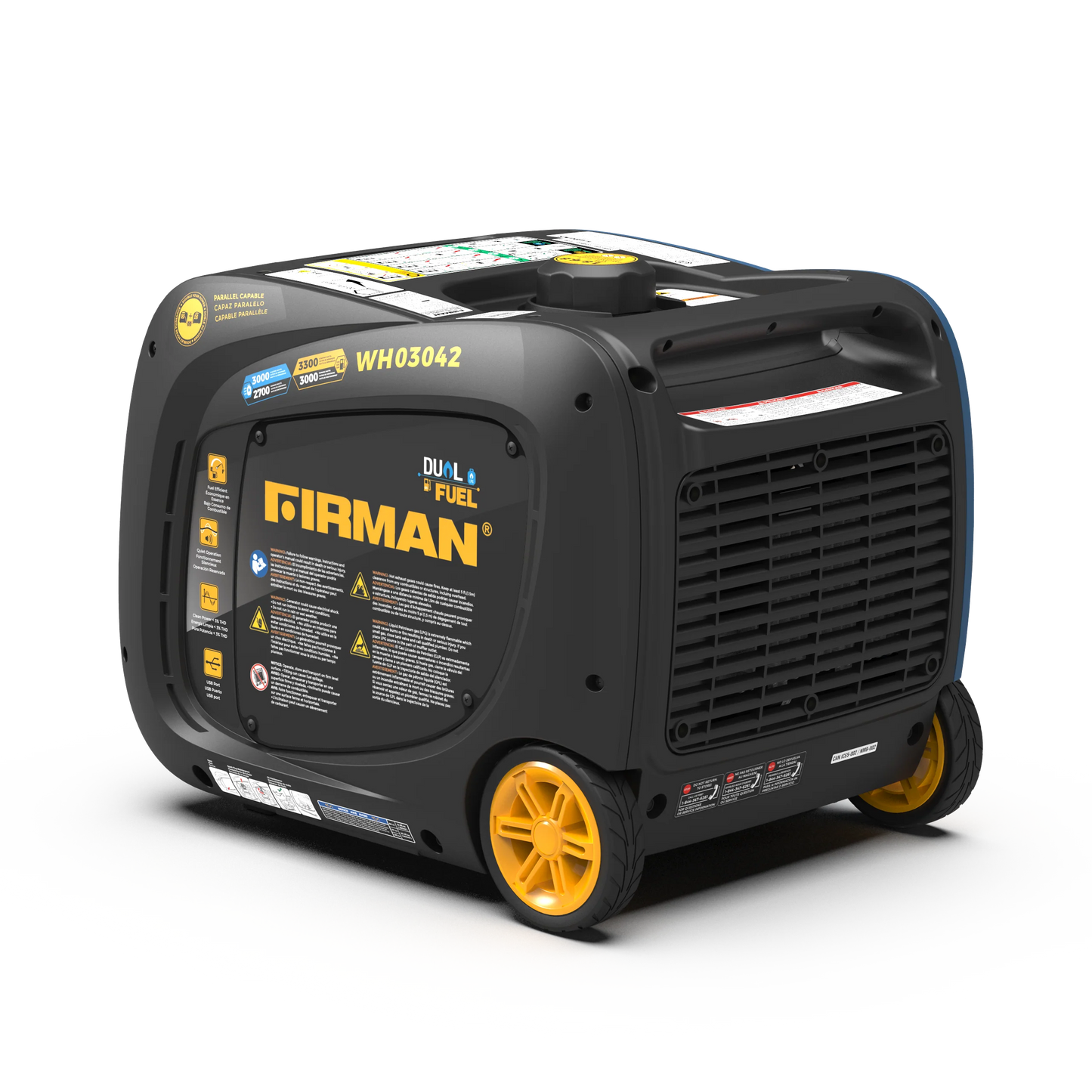 3300/3000W Electric Start Dual Fuel Inverter Portable Generator