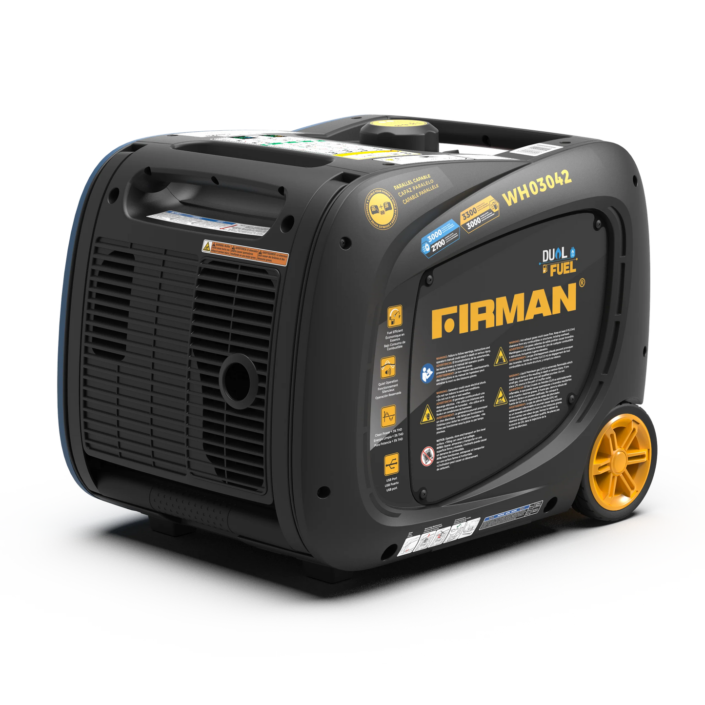 3300/3000W Electric Start Dual Fuel Inverter Portable Generator