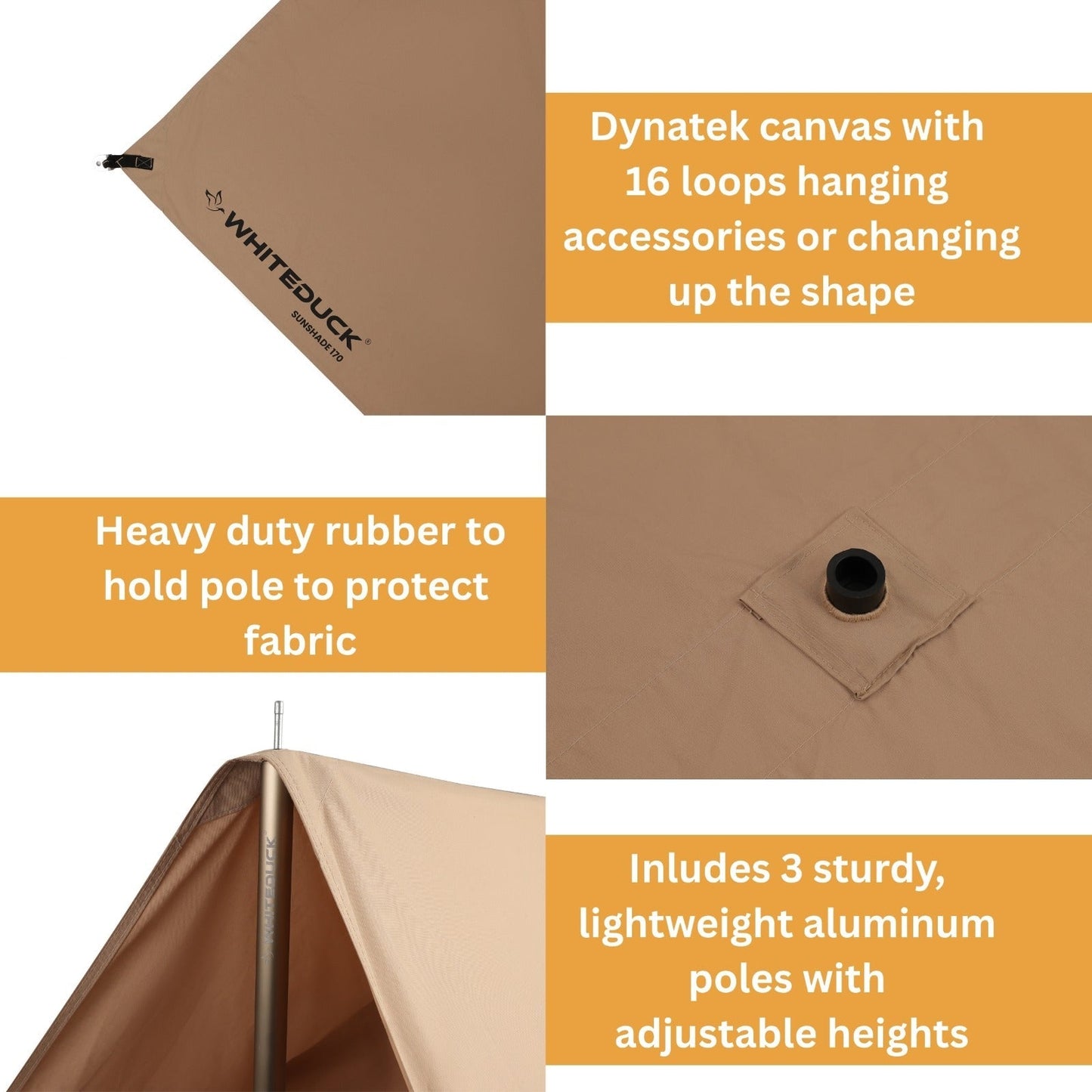 Sunshade Tarp White Duck Outdoors