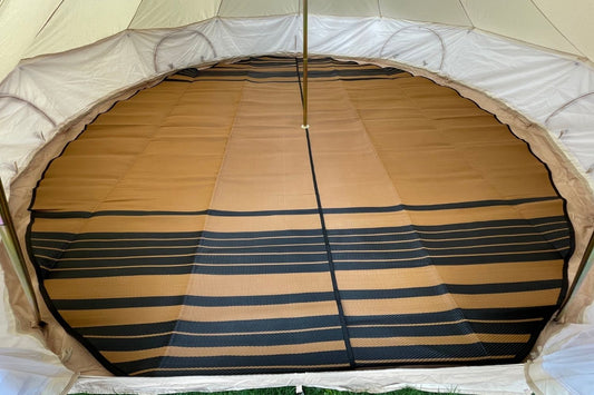 Striped Bell Tent Floor Matting Cover | 16' (5M) Life inTents