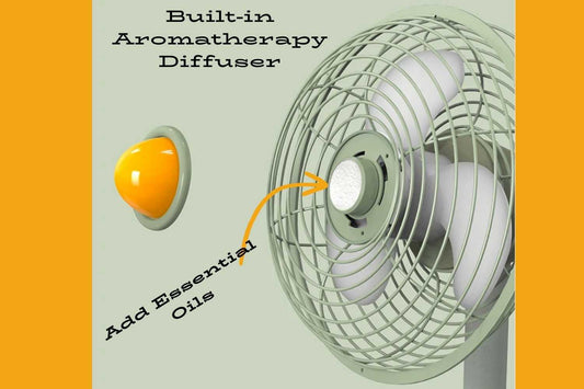 Vintage Rechargeable Fan + Aroma Diffuser Life inTents