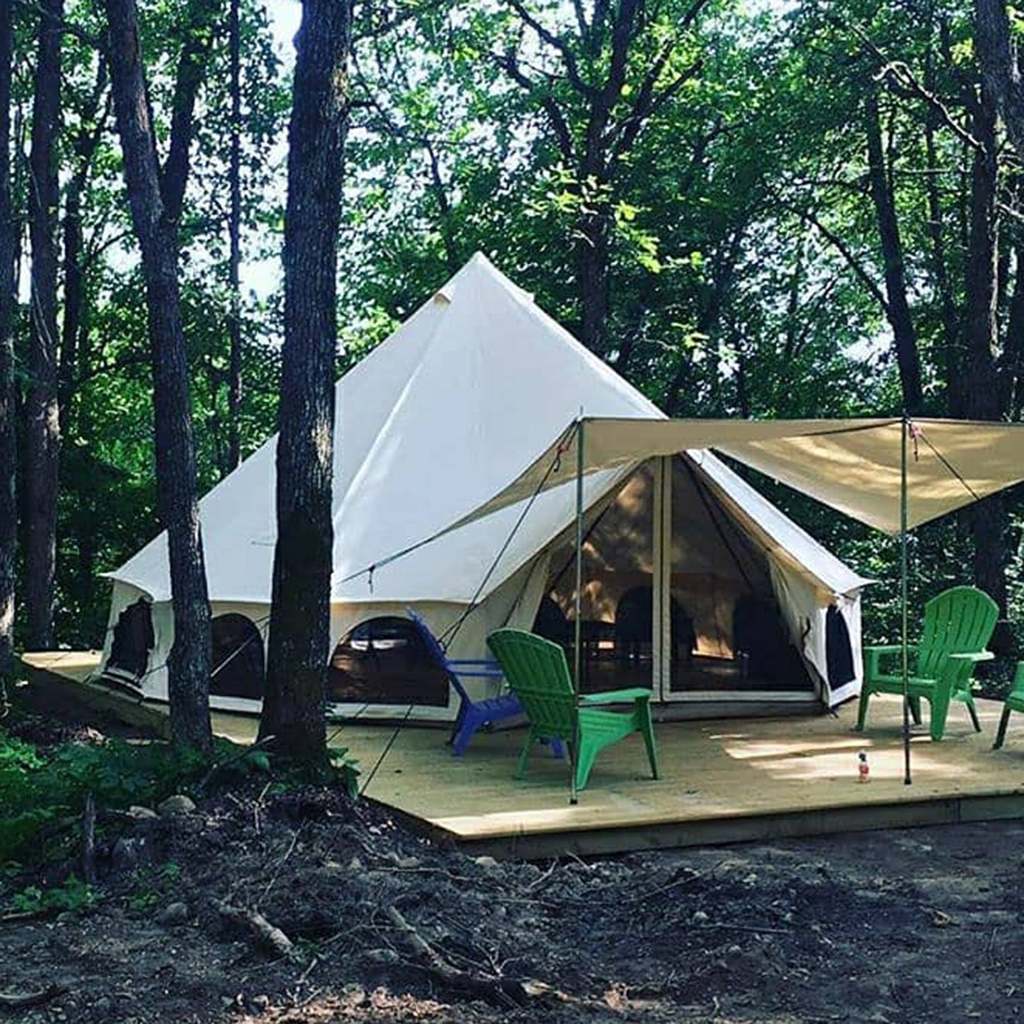Awning for Bell tents White Duck Outdoors