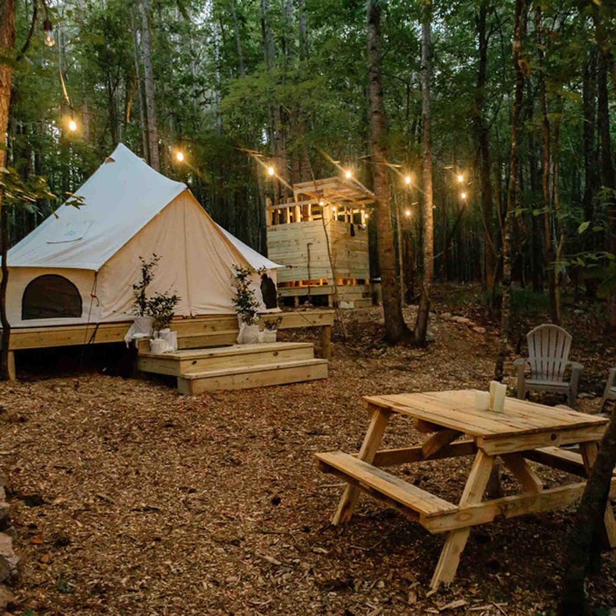 16.5' Avalon Bell Tent White Duck Outdoors