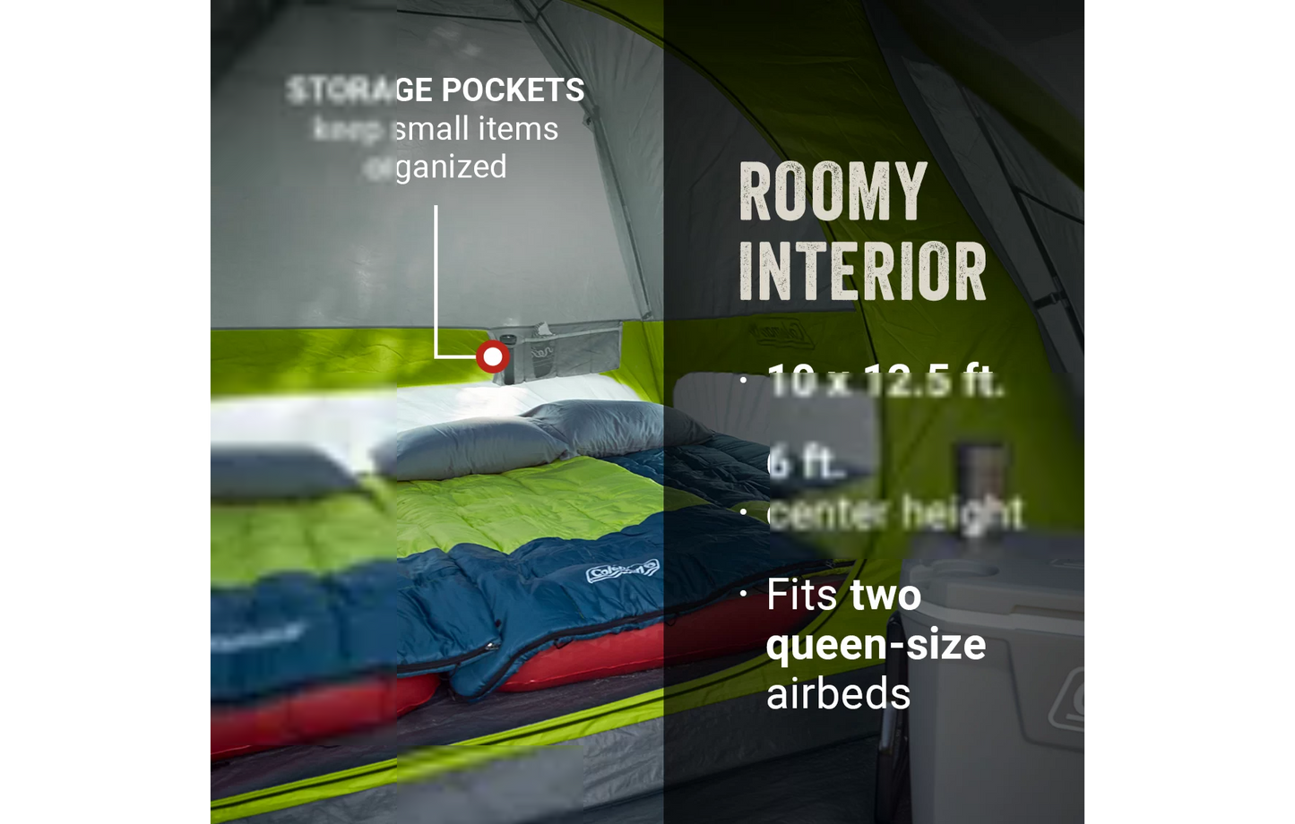 Skydome™ 6-Person Camping Tent with Screen Room - Rock Grey Coleman
