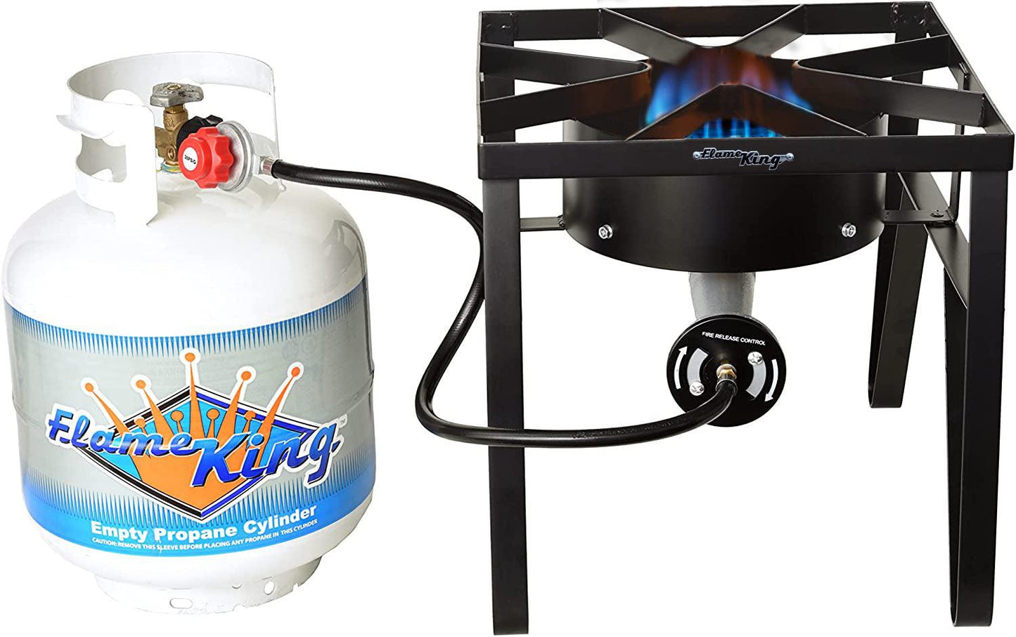 Flame King Heavy Duty 200,000 BTU Propane Gas Single Burner Cooker Flame King Products