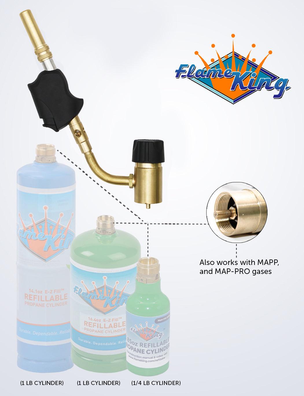Flame King High Intensity Propane Torch Head Piezo Igniter Switch Flame King Products