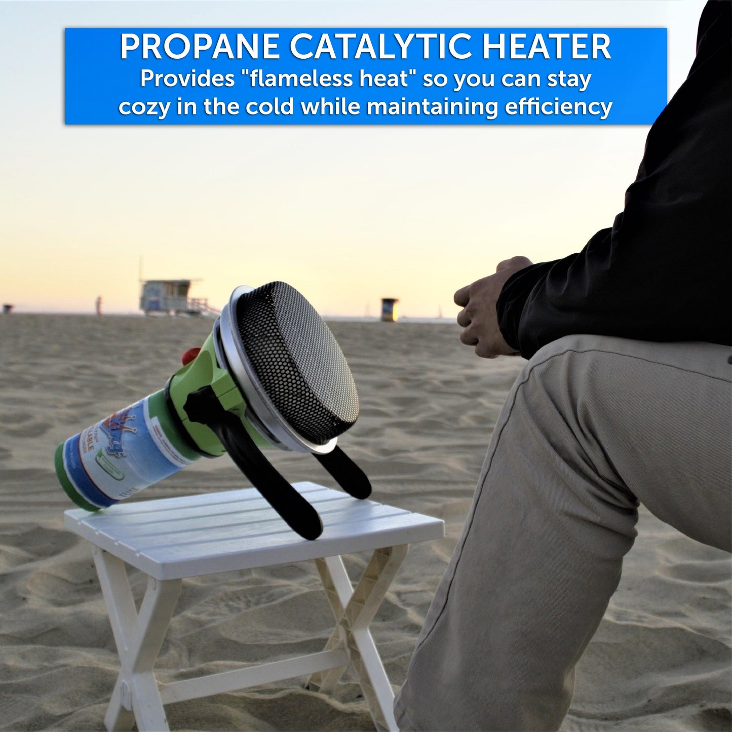 Flame King Portable Heater Propane Gas Outdoor with Piezo Electric Start Flame King Products
