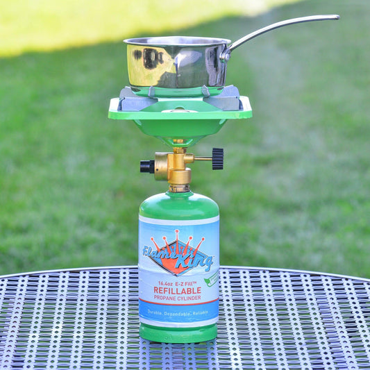 Flame King Portable Single Burner Cooker with 1 Lb Base Camping Flame King Products