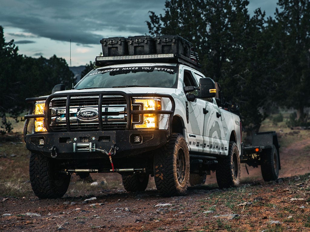 Ford Super Duty F-250-F-350 (1999-Current) Slimline II Roof Rack Kit / Low Profile Front Runner