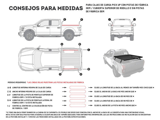 Pickup Truck Slimline II Load Bed Rack Kit / 1425(W) x 1560(L) Front Runner