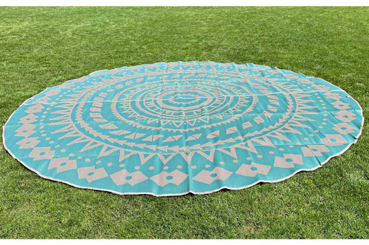 Boho Style Bell Tent Floor Matting Cover | 16' (5M) Life inTents