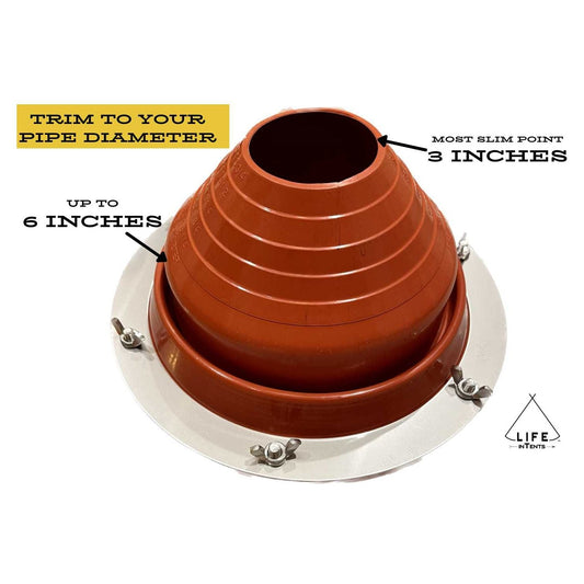 Stove Jack Flashing Kit | Tent Stove Boot | XL Life inTents