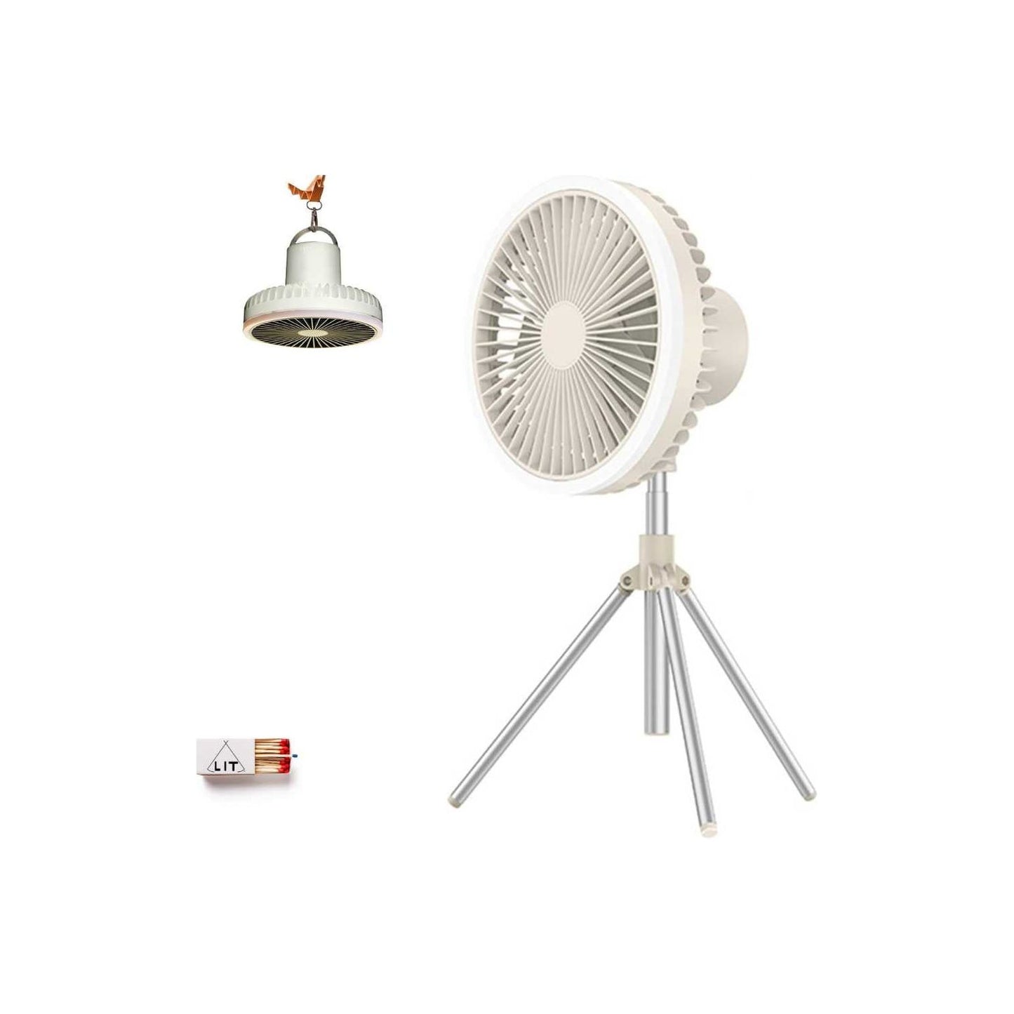 Tripod Portable Fan with Night Light