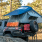 Vagabond Rooftop Tent in Slate Grey Navy Blue on a Toyota Tacoma