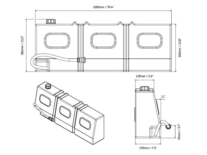 Slanted Water Tank Front Runner