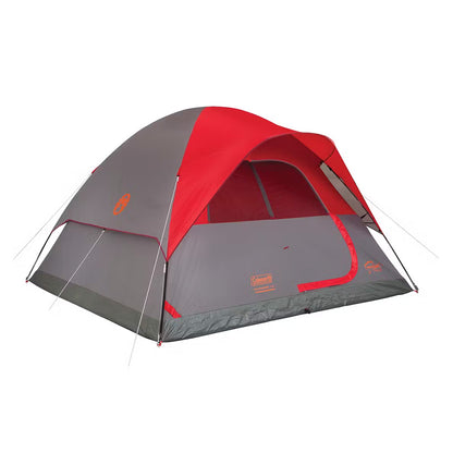 6-Person Flatwoods II Lightweight Dome Camping Tent - Red