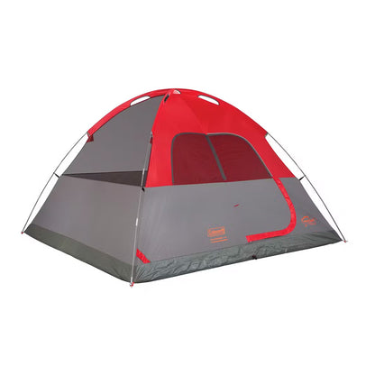 6-Person Flatwoods II Lightweight Dome Camping Tent - Red