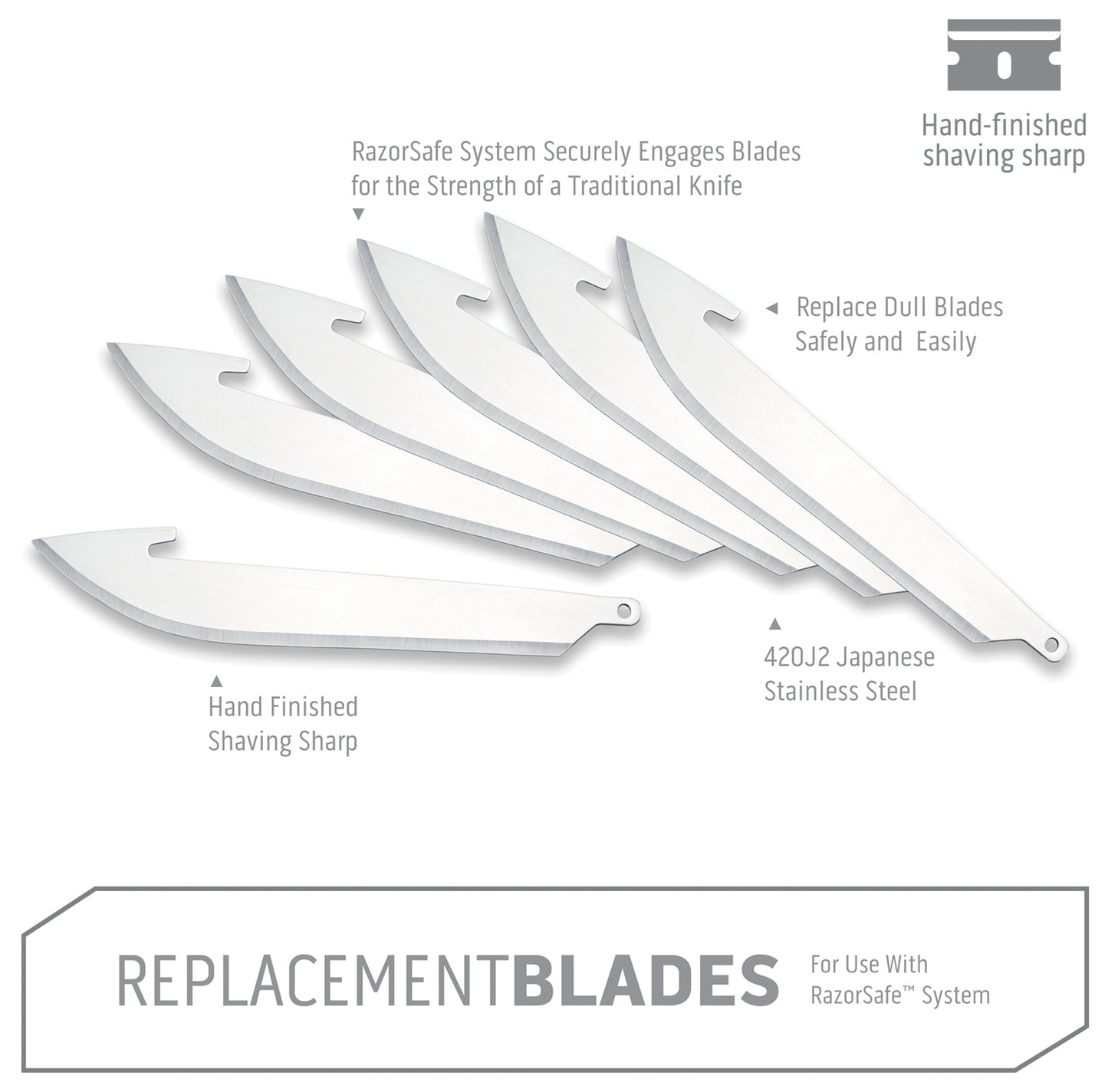 3" Drop-Point Replacement 6 ct