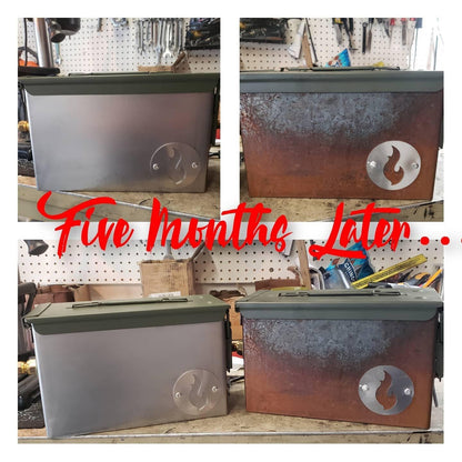 Naked LavaBox Combo: Color-changing fire pit with Over/Under and Bugout Bag